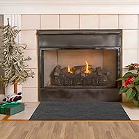 TIXANF Fire Resistent Fireplace Hearth Rug, Gas Grill Splatter Mat Heat Resistant, 36×36 Inches Hearth Pads for Wood Stove,Non Slip Protection Mat Flame Resistant Pad for Fireplace