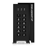 iStorage diskAshur M2 240GB | PIN authenticated, Hardware encrypted USB 3.2 Portable SSD | Ultra-Fast | FIPS Compliant | Rugged & Portable