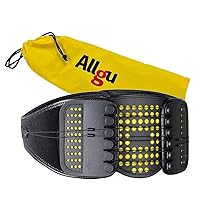Allgu SS-Belt Back Brace with Removable Pad,Lumbar Support Belt for Women & Men - Comfortable, Firm and Adjustable - Relief Lumbar Pain - Large Size,Black