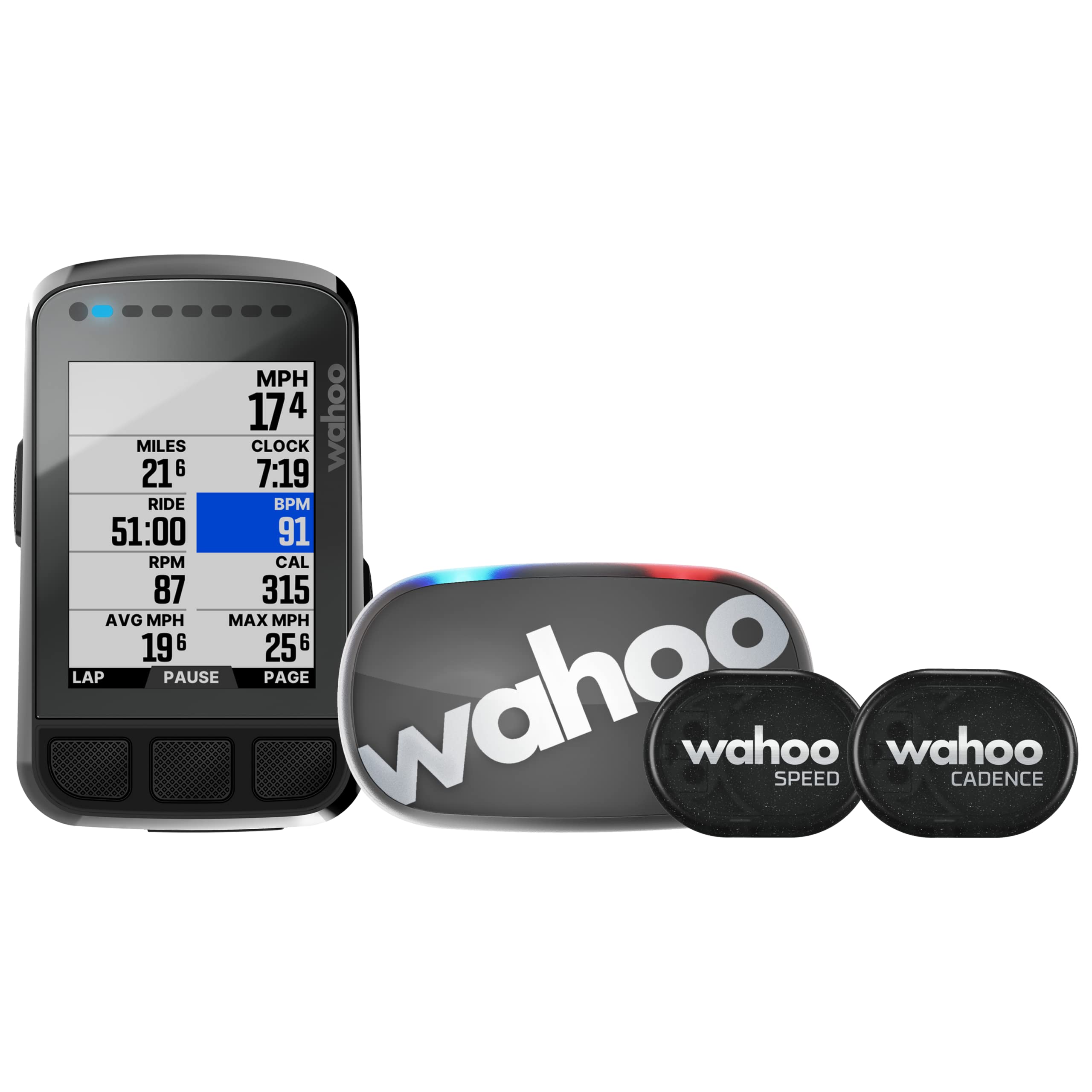 Wahoo ELEMNT Bolt V2 GPS Cycling/Bike Computer Bundle & Garmin 010-02376-00 Varia RTL515, Cycling Rearview Radar with Tail Light, Visual and Audible Alerts for Vehicles Up to 153 Yards Away