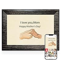 10.1 Inch WiFi Digital Picture Frame, with 32GB Storage and 1280 * 800 IPS Touch Screen and SD Card Slot, Easy Setup to Share Photo Video via Free APP,Gifts for MOM
