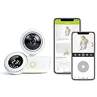 iQ - Smart HD Baby Monitor: Full HD 1080p Video, Pan-and-Tilt, Temperature Sensor, Motion and Sound Alert, Stand-Alone Audio Monitor Unit (with Breathing Sensor Mat)