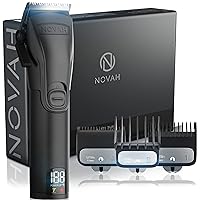 Novah Professional Hair Clippers for Men - Cordless Barber Clipper Hair Cutting Kit, Beard Trimmer Haircut Grooming Set