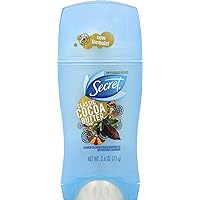 Secret Fresh Invisible Solid Antiperspirant and Deodorant - Classic Cocoa Butter Scent 2.6 Oz (Pack of 4)