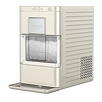 Gallery EFIC255 Countertop Crunchy Chewable Nugget Ice Maker, 44lbs per Day, Auto Self Cleaning, 2.0 Gen, Cream