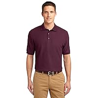 Port Authority Men's Silk Touch Polo 5XL Maroon