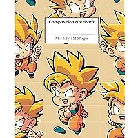 Goku Notebook: College Wide Ruled 100 Pages Notebook for Students