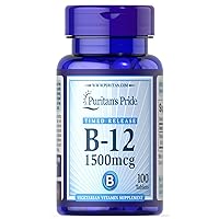 Vitamin B-12 1500 mcg Timed Release-100 Tablets