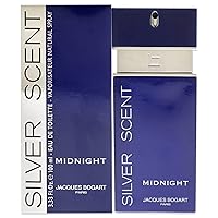 Jacques Bogart Silver Scent Midnight Men EDT Spray 3.3 oz Jacques Bogart Silver Scent Midnight Men EDT Spray 3.3 oz