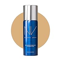 NV BB Perfecting Mist Foundation Buildable Coverage Professional Airbrush Makeup with Plant-based Stem Cell Polypeptides, Vitamins A, D, E and Aloe, 1.5 ounces, Cool Sand