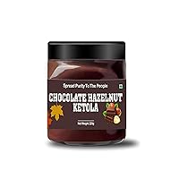Leanbeing - Chocolate Hazelnut Ketola (220g) - No Added Sugar - A healthy & delicious Option For Those Who Love Choco-hazelnut Spreads | Keto Friendly | Gluten Free | Naturally Sweetened