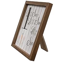CWI Gifts Let It Snow Framed Shiplap Easel, Multi