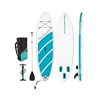 INTEX AquaQuest Inflatable Paddle Board Series: Includes Adjustable Paddle and High Pressure Pump – Tri-Fin Design – Slip-Resistant EVA Pad – Storage Rope – Drop Stitch Core