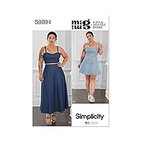 Simplicity Misses' Cropped Corset Top and Skirt Sewing Pattern Packet by Mimi G Style, Design Code S9894, Sizes 10-12-14-16-18