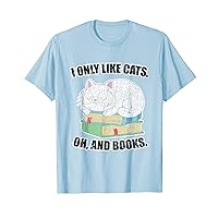 Book Reading Cat Saying, Anime Kawaii Neko Distressed T-Shirt