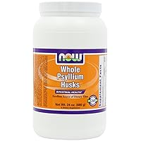 NOW Whole Psyllium Husk, 24-Ounce(Pack of 3)