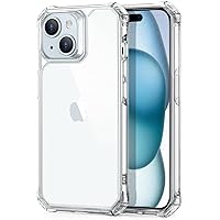 ESR Case Compatible with iPhone 15 Case, Military-Grade Protection, Shockproof Air Guard Corners, Yellowing-Resistant Acrylic Back, Phone Case for iPhone 15, Air Armor Series, Clear