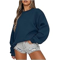 Sweatshirt for Womens Fashion Casual Long Sleeve Top Crewneck Oversized Pullover Hoodie Y2k Fashion Clothes 2023