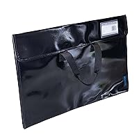Itoya Profolio Art Envelope Pro, Weather-Resistant with Nylon Handles, 14.5 X 20.5 inches, Gloss Black (NV-14-20BK)