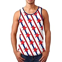 t Shirt American Flag Men Small Tank top Cotton Muscle Shirts Men Mens Sleveless Workout Shirts t Shirt for Gym Men