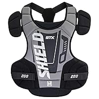 STX Lacrosse Shield 200 Chest Protector, Small, Black
