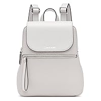 Calvin Klein Reyna Novelty Key Item Flap Backpack, Dove Grey