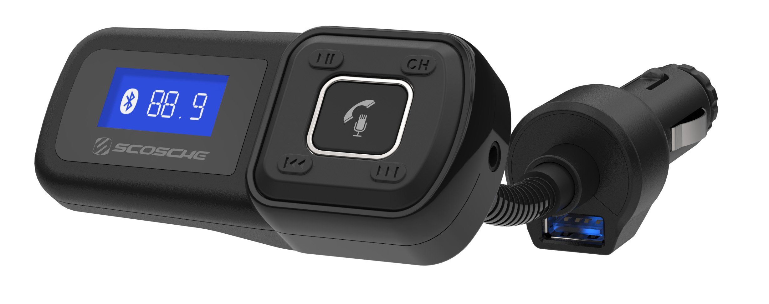 Scosche BTFM BTFREQ Universal Bluetooth Handsfree Car Kit with FM Transmitter for Vehicles