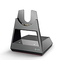 Poly - Voyager Office Base (Plantronics) - Compatible with Voyager Focus 2 and Voyager 4300 UC Series Headsets (Sold Separately) - Connect to PC/Mac, Deskphone, & Cell Phone
