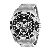 Invicta Men's Speedway Stainless Steel Quartz Stainless-Steel Strap, Silver, 26 Casual Watch (Model: 25838)