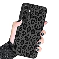 KANGHAR Case Compatible with Galaxy S23 FE 5G,Black Leopard Design,Tire Texture Non-Slip +Shockproof Rugged TPU Protective Case for Samsung Galaxy S23 FE 5G Leopard Pattern