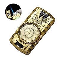 Jet Torch Butane Lighter, Windproof Refillable Lighter Playing Cards Cool Design, Exquisite Packaging for Festival, Birthday, Candle, Gift for Men ace a (jb)