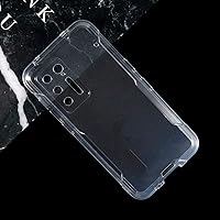 Doogee S97 Pro Case, Soft TPU Back Cover Shockproof Silicone Bumper Anti-Fingerprints Full-Body Protective Case Cover for Doogee S97 (Transparent)