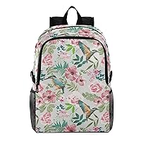 ALAZA Birds Floral Lightweight Backpack for Daily Shopping Travel