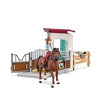 Schleich Horse Box with Hannah & Cayenne