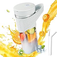 Portable blender for shakes and smoothies,Personal blender, 20000r/m, 16 oz Traveling Fruit Veggie Juicer Cup With 7 Blades, Portable Blender USB Rechargeable, Blue
