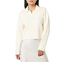 The Drop Women's Marcy Ribbed Polo Top