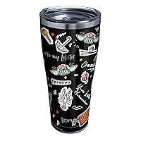 Tervis Friends Collage Triple Walled Insulated Tumbler Travel Cup Keeps Drinks Cold & Hot, 30oz Legacy, Stainless Steel