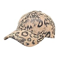 Suede Leopard Print Baseball Cap European and Outdoor Street Men's Sports Fashion Curved Eaves Cap Vintage Hat