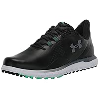 Under Armour Men's Drive Fade Spikeless, (001) Black/Black/Titan Gray, 11, US