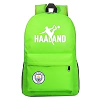 Youth Erling Haaland Graphic Knapsack Football Fans Canvas Bagpack Classic Wear Resistant Student Book Bag