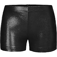 Child Girls Low Rise Sparkle Athletic Dance Tumbling Gymnastic Shorts Sports Hot Pants Booty Bottom