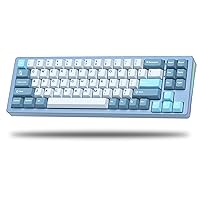 SK71 75% Gaming Keyboard, Aluminum Alloy Shell Wireless Mechanical Creamy Keyboard Bluetooth/2.4G/Wired Hot Swappable Pre-lubed Switches, Gasket Mounted RGB Creamy Keyboard for Mac/Win