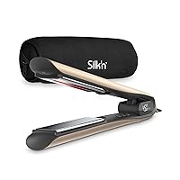 Silk'n Hair Straightener I SilkyStraight I Flat iron hair straightener with Ionic and Infrared Technology I Floating Titanium Plates and LED Display I For all Hair Types, Beige