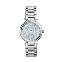 Michael Kors Women's MK5988 - Mini Skylar Silver/Light Blue Watch