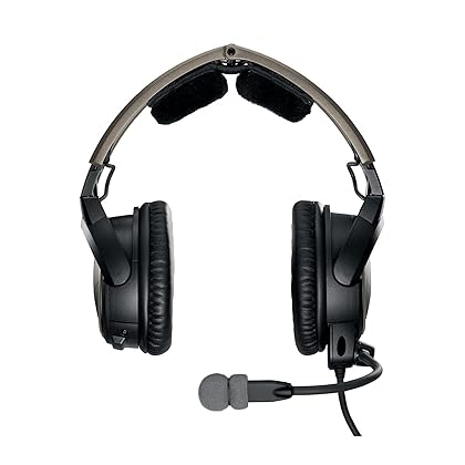 Bose A20 Aviation Headset with Bluetooth Dual Plug Cable, Black