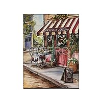 GIISH Retro Posters French Bistro Convenience Store Bar Office Restaurant Decorative Canvas Painting Wall Art Poster for Bedroom Living Room Decor 12x16inch(30x40cm) Unframe-style