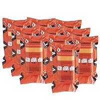 Tourniquet Orange, Emergency First Aid Equipment for Massive Hemorrhage Control Made in The USA (Pack of 10 (1 Count))