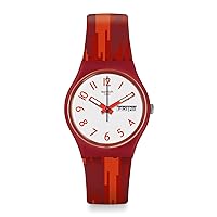 Swatch Unisex Adult Analogue Swiss Quartz Movement Watch with Silicone Strap GR711