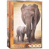 Eurographics Elephant and Baby 1000-Piece Puzzle
