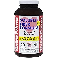 Yerba Prima Soluble Fiber Formula Powder, 12 Ounce - Premium Dietary Fiber Supplement, Natural, Concentrated Soluble Fiber, Gluten Free, Non-GMO, Made in USA